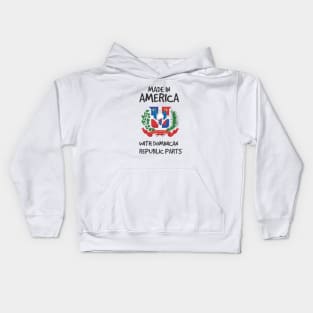 Made in America with Dominican Parts Kids Hoodie